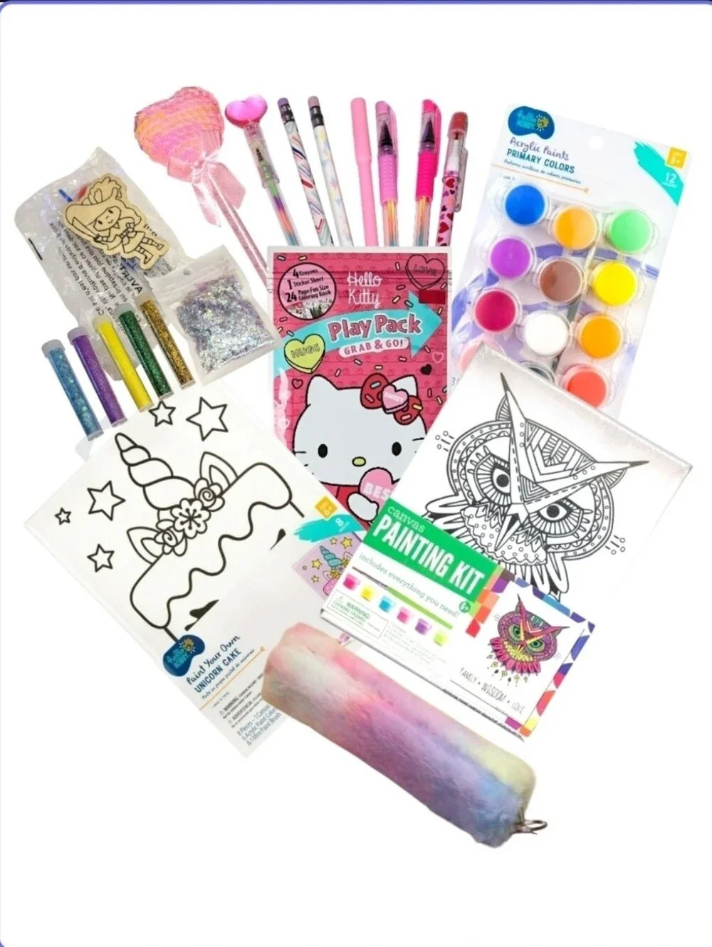 Art Craft Paint Set With Hello Kitty Craft & Party Pack